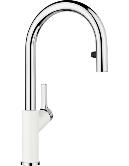 BLANCO URBENA PULL DOWN 1.5 GPM CHROME/WHITE 