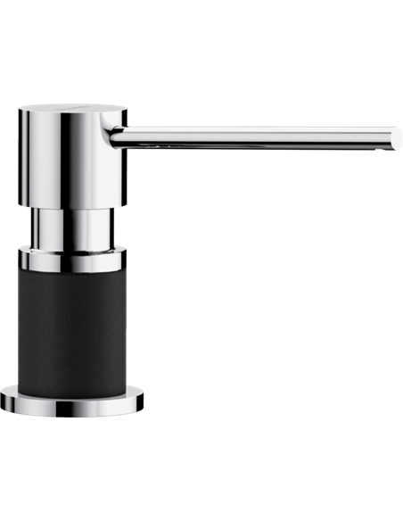 BLANCO LATO SOAP DISPENSER CHROME/COAL BLACK