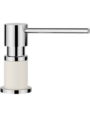 BLANCO LATO SOAP DISPENSER CHROME/SOFT WHITE