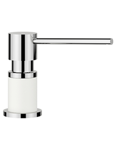 BLANCO LATO SOAP DISPENSER CHROME/SOFT WHITE 2