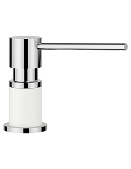BLANCO LATO SOAP DISPENSER CHROME/SOFT WHITE