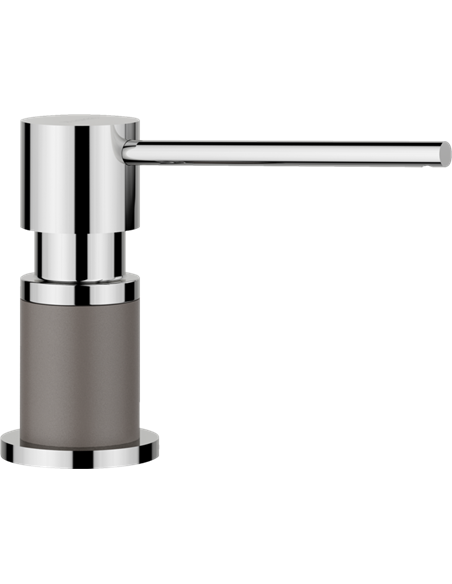 BLANCO LATO SOAP DISPENSER CHROME/VOLCANO GRAY