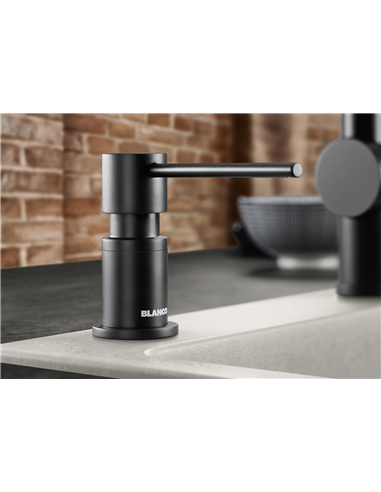 BLANCO LATO SOAP DISPENSER MATTE BLACK