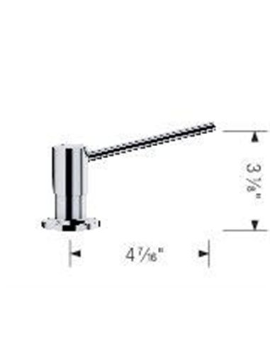 BLANCO TORRE SOAP DISPENSER PVD STEEL