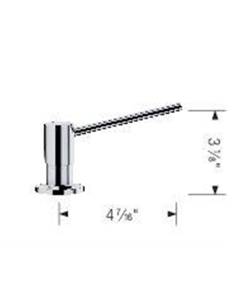 BLANCO TORRE SOAP DISPENSER PVD STEEL