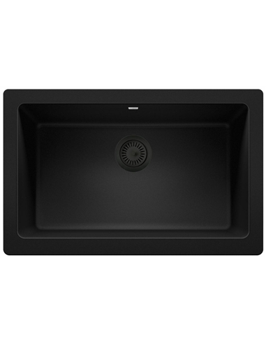 BLANCO COLOUR BASKET STRAINER-METAL- COAL BLACK