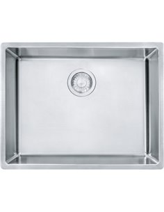 Franke CUX11021-ADA-CA Cube 18G Stainless Steel Single 27Cab - Ada