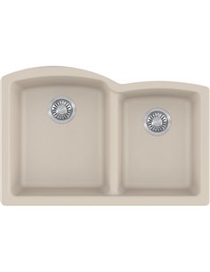 Franke ELG160-CA Ellipse Undermount Granite Double 36Cab