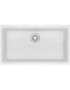 Franke MAG11029-S Maris Undermount Granite Single 33Cab with Strainer Basket