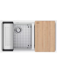 Franke MAG1601812LD-WKC Maris Undermount Granite Double 36Cab WKC