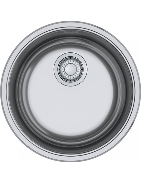 Franke RBX110-S Rotondo Dm 20G Stainless Steel Single 21Cab with Strainer Basket