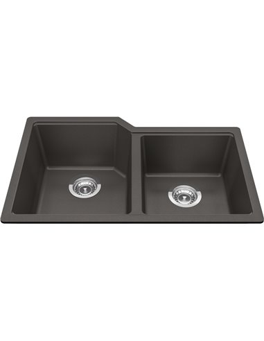 Kindred MGC2031U-9 Urban Undermount Granite Double Sink 36Cab