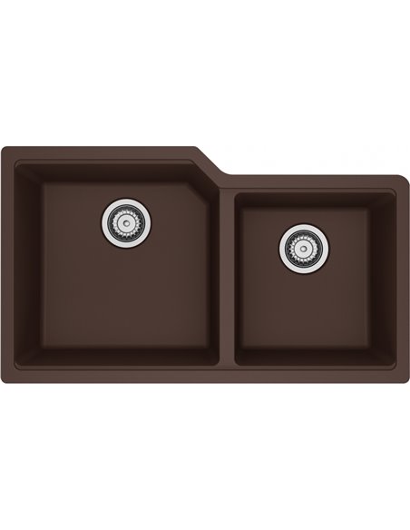 Kindred MGC2034U-9 Urban Undermount Granite Double Sink 39Cab