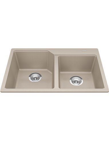 Kindred MGCM2031-9 Urban Undermount Granite Double Sink 33Cab