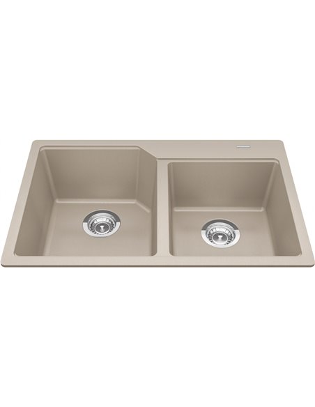 Kindred MGCM2031-9 Urban Undermount Granite Double Sink 33Cab