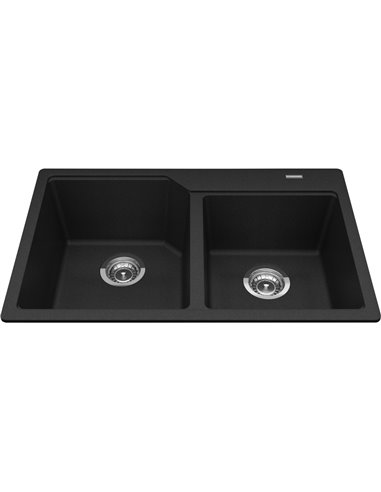Kindred MGCM2031-9 Urban Undermount Granite Double Sink 33Cab