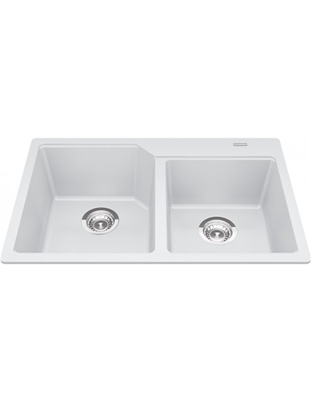 Kindred MGCM2031-9 Urban Undermount Granite Double Sink 33Cab