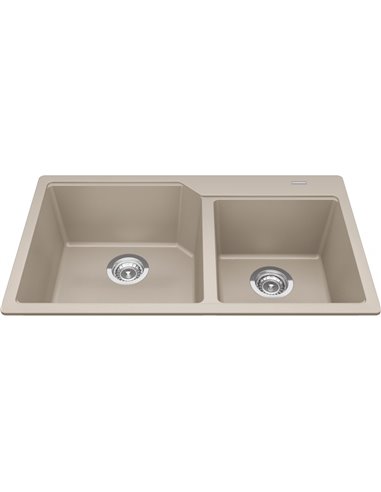 Kindred MGCM2034-9 Urban Undermount Granite Double Sink 36Cab