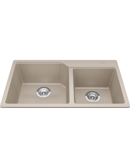 Kindred MGCM2034-9 Urban Undermount Granite Double Sink 36Cab