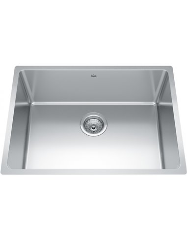 Kindred BSU1825-9 Brookmore Undermount 18G Stainless Steel Single Sink 30Cab