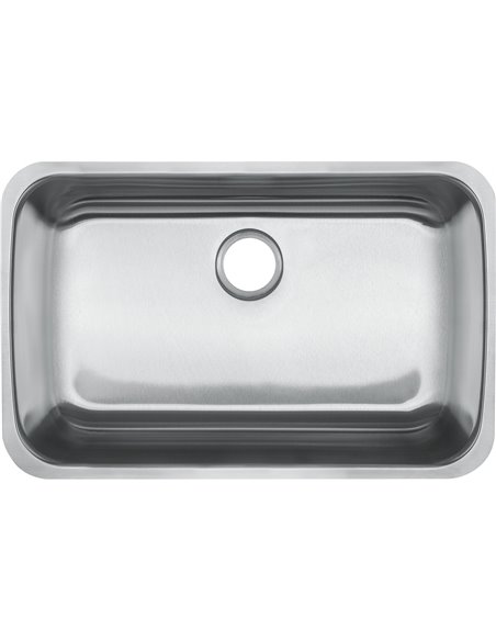 Kindred RSU1829-55 Reginox Undermount 18G Stainless Steel Single Sink - ADA Sink