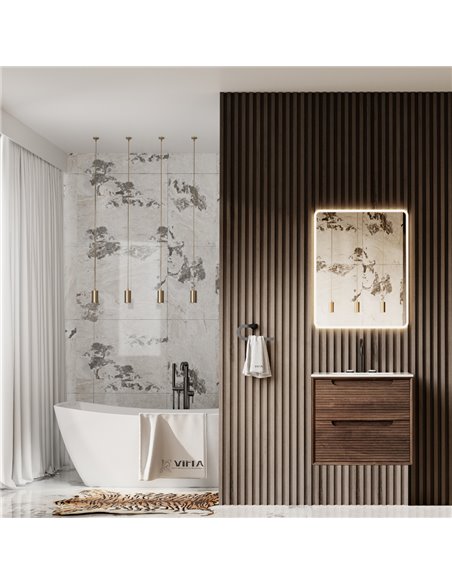 Virta 24 Inch SIA Wall Hung Single Sink Vanity