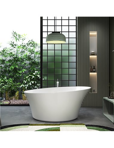 Virta Pearls Isabella 63" Freestanding  Acrylic Airjet Bathtub