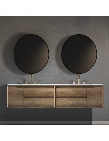 Virta Ashley 81 Inch Wall Hung Double Sink Vanity