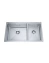 Franke PSX160-30RH Sink - Undermount Two bowl Professional 16 gauge with bottom grids board cut mats and colander