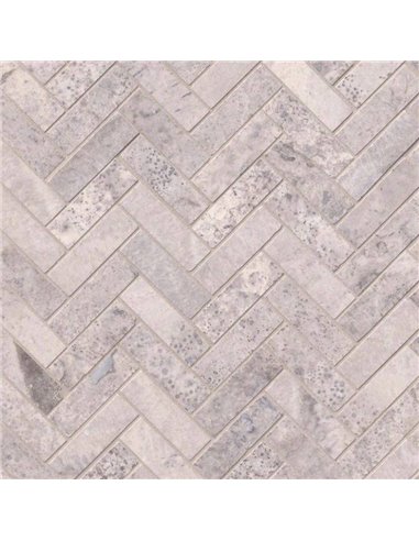 MSI Surfaces Silver Herringbone Mosaic