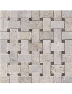 MSI Surfaces Tundra Gray Basket Weave Mosaic