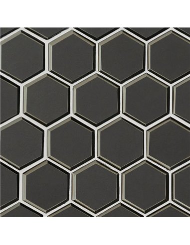 MSI Surfaces Tile Metallic Gray Beveled 3" Hexagon