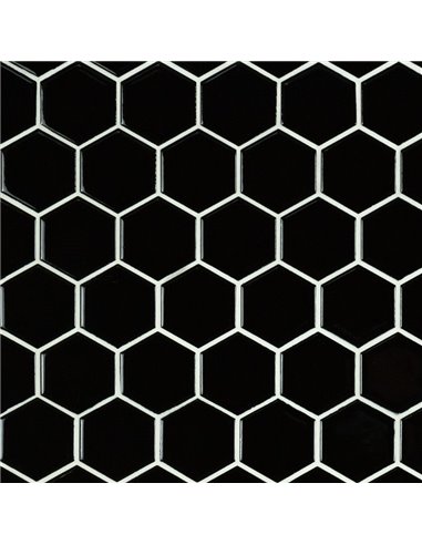 MSI Surfaces Black 2" Hexagon Glossy