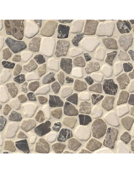 MSI Surfaces Mix Marble Pebbles Mesh Backed