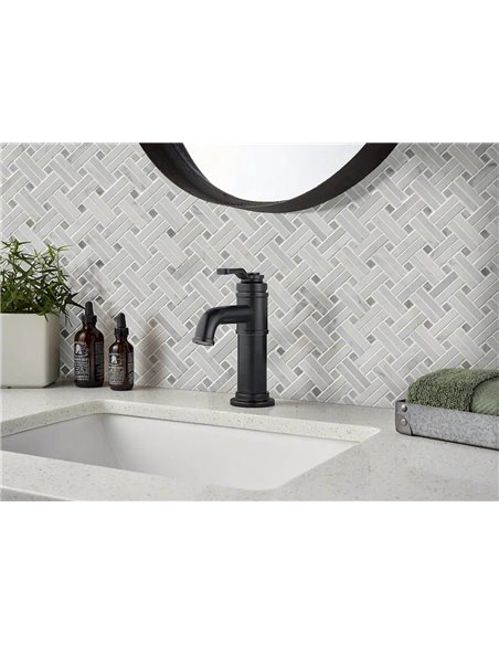 MSI Surfaces Carrara White Basketweave Mosaic