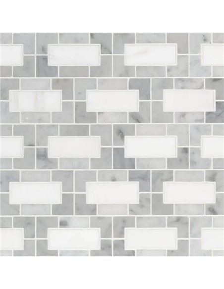 MSI Surfaces Bianco Dolomite Lynx Mosaic 