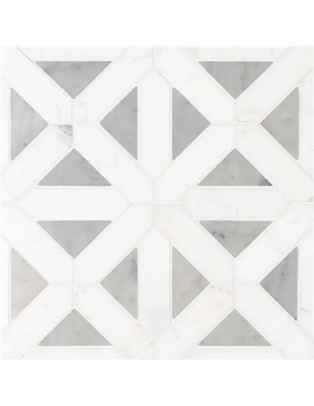 MSI Surfaces Bianco Dolomite Geometrica Mosaic 