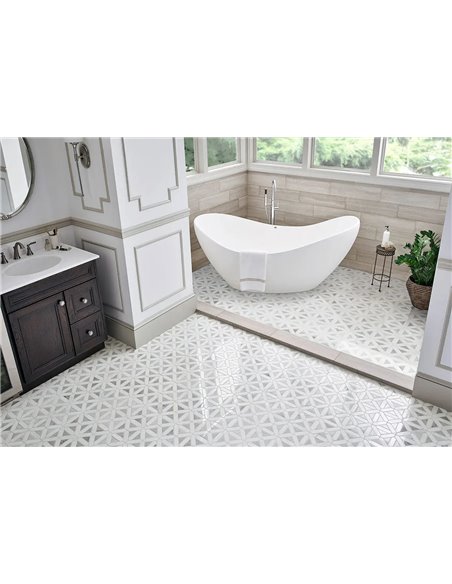 MSI Surfaces Bianco Dolomite Geometrica Mosaic 