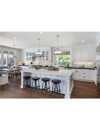 MSI Surfaces Bianco Dolomite Geometrica Mosaic 