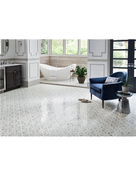 MSI Surfaces Bianco Dolomite Geometrica Mosaic 