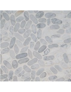 MSI Surfaces Sliced Carrara White Pebble 