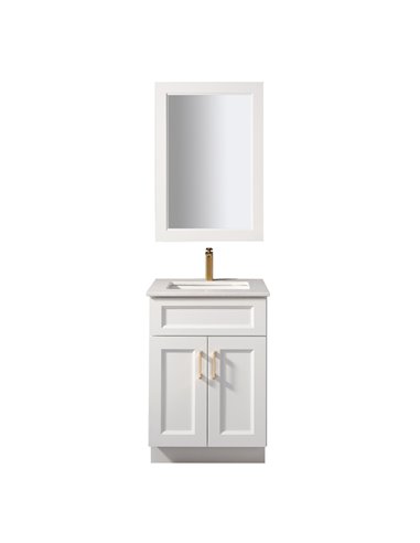 TC 24" Shaker Single Sink Vanity with Bevelled Panels