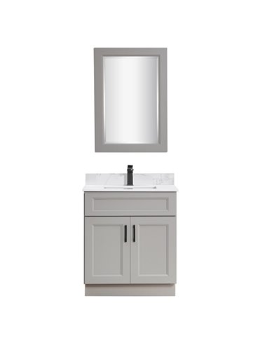 TC 24" Shaker Single Sink Vanity with Bevelled Panels