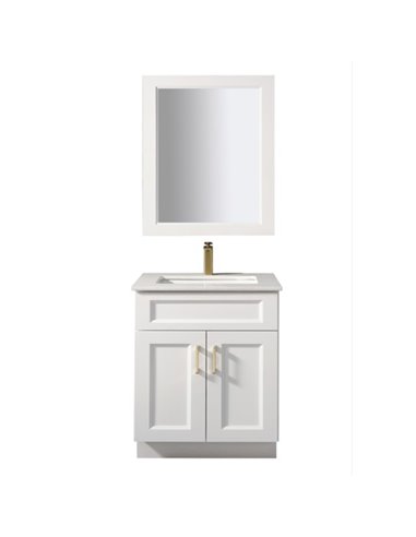 TC 30" Shaker Single Sink Vanity with Bevelled Panels