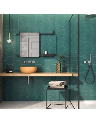 BM Jubilee Mayf Hex 8X9 Green Matte Box