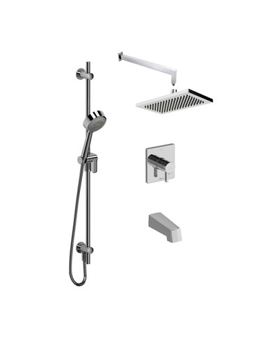 Riobel TKIT345PFTQ+ Profile Type TP Thermostatic 3-Way System Trim (Rough Not Included) 