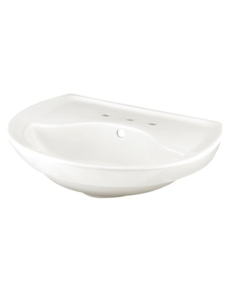 American Standard Ravenna Ped Slab 8Cc Less Towel Bar - 0268008