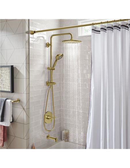 American Standard Spectra Versa 24-Inch 4-Function 1.8 gpm/6.8 L/min Shower System With Rain Showerhead