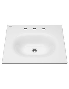 American Standard Studio S 24-Inch Vitreous China Vanity Sink Top 8-Inch Centers