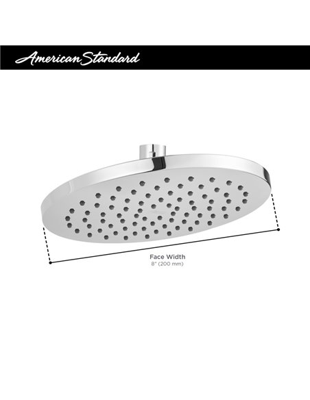 American Standard Studio S 8-Inch 1.8 gpm/6.8 L/min Water-Saving Rain Showerhead